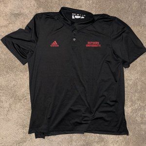 Adidas Rutgers Black Polo XXLT